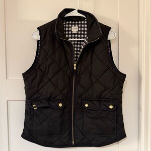 J.Crew Black Quilted Vest